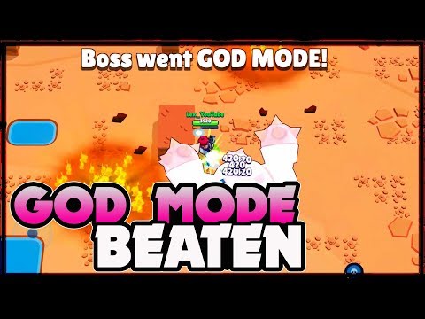 Beating God Mode | Insane IV beaten LIVE | Boss Fight in Brawl Stars
