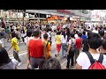 Flash mob "Beat It" - tribute to Michael Jackson @ mongkok hong kong