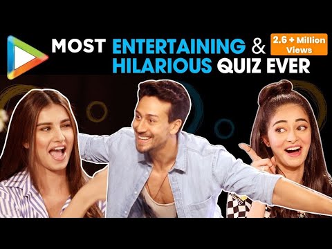 ROFL: Tiger Shroff, Ananya Pandey & Tara Sutaria's FUNNIEST Quiz Ever | SOTY 2