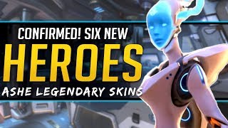 Overwatch Six NEW Heroes Confirmed! Ashe Legendary Skins, Doomfist NERF