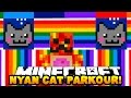 Minecraft NYAN CAT PARKOUR! (WE ARE NYAN CATS!!) | w/ PrestonPlayz & Lachlan