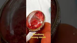 Natural Akik Kecubung Karangkarang Merahred Phantom Quartz