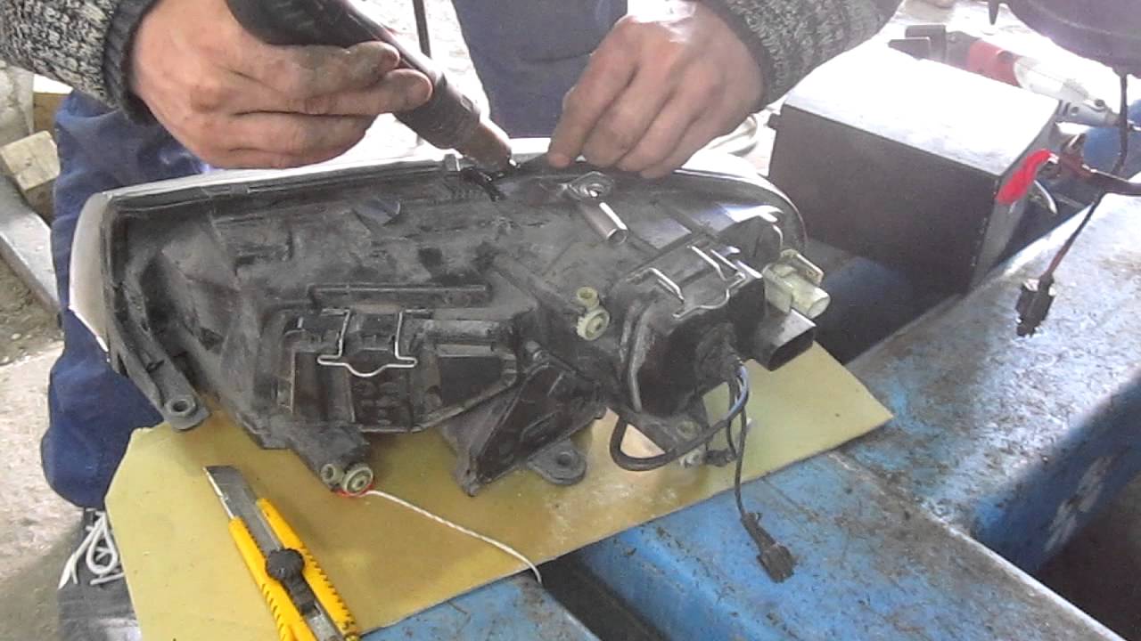 Как запаять фару своими руками 29