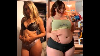 102 Beautiful BBW Girl's Weight Gain and Stuffing Sequences (18+)
