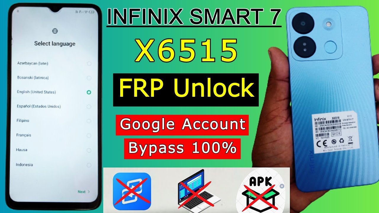 Infinix Smart 7 X6515 FRP Bypass Android 12 | Infinix Infinix Smart 7 X6515 FRP Bypass Android 12 | Infinix