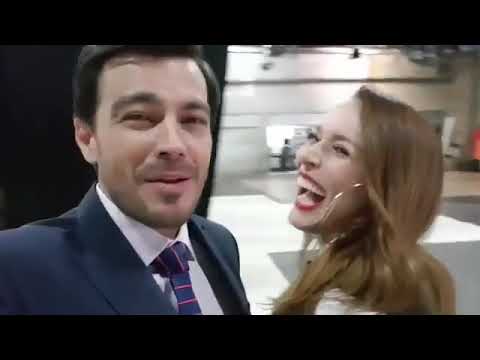 Luciano D’ Alessandro y Carolina Acevedo en el ensayo de #laleydelcorazon2