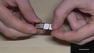 04. Samsung Galaxy A21/A21s: How to insert the SIM card? Installation of the 2 nano SIM cards