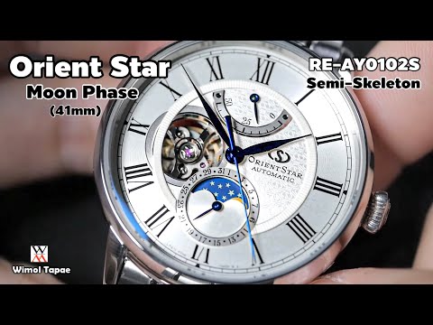 ถูกไปไหม? ราคานี้จริง! นาฬิกา ORIENT STAR Classic Moon Phase RE-AY0102S - Wimol Tapae