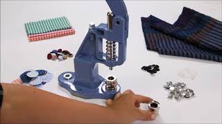 Düğme basma / Kumaş kaplama düğme yapımı-kumas düğme basma makinesi-Basit el pre