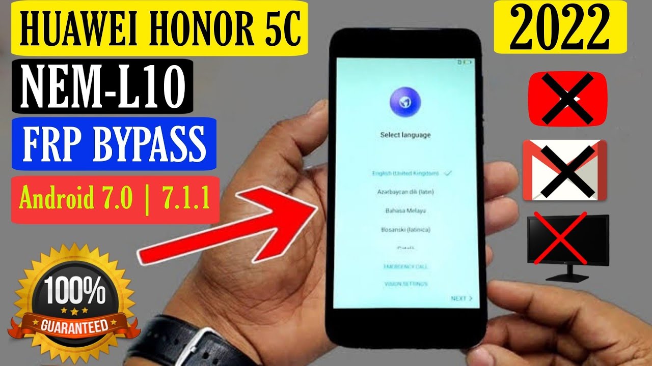 Huawei Honor 5C NEM-L10 FRP Bypass | Google Account Huawei Honor 5C NEM-L10 FRP Bypass | Google Account