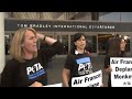 PETA protest against Air France: Shocking footage of distressed monkeys