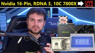 Nvidia 12VHPWR 16-Pin Failure, AMD RDNA 3 Whispers, 10C 7800X, Intel Earnings | October Loose Ends