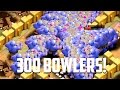 Clash of Clans - 300 BOWLER ATTACKS! Insane Gameplay