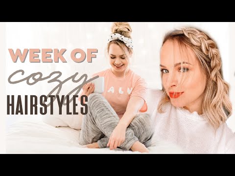 A Full Week of Cozy Hairstyles - Kayley Melissa - YouTube
