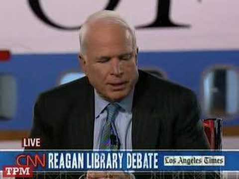 gop debate video. John McCain and Mitt Romney, Republican Presidential Debate, January 30,