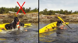 How to roll a sea kayak | Easy way to roll a sea kayak