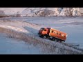 Russian Truck Sliding on Snow - Insane Driver
