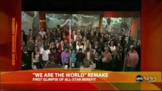 Celine Dion And Others Recording -we Are The World - 25 For Haiti