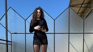 Try On Fashion Editorial Hose Stockings Tights High Heels Miniskirt Collant Tiny Dress Lookbook