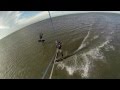 Kitesurfing with jumps& crashes