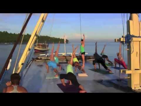 Our next 'Kula Cruise' Yoga Adventure is booked for July 5-11, 2014. We will be sailing from Bali to Lombok and the Gili Islands. Here's a snapshot of what you can expect - only the next trip we will have a beautifully renovated boat to sail the seas in style!