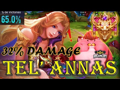 COMO JUGAR CON TEL'ANNAS || GAMEPLAY MASTER RANK | BEST BUILD AND ARCANAS 😈 | AoV| RoV| MelapelaYT
