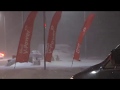 Tombol a hóvihar az M3-as autópályán