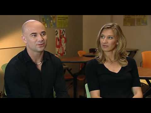 Andre アガシ and Steffi グラフ on INSIDE SPORT （BBC） - PART 1 of 3