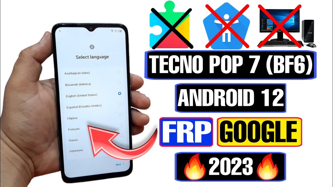 Tecno Pop 7 FRP Bypass Android 12 2023 | Tecno Bf6 FRP Tecno Pop 7 FRP Bypass Android 12 2023 | Tecno Bf6 FRP