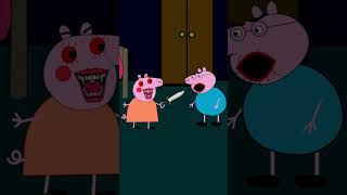 😈👾 peppa pig horror evil pig scary story #shorts #animation #story