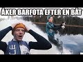 KAN MAN ÅKA BARFOTA EFTER EN MOTORBÅT? (SVINKALLT VATTEN)