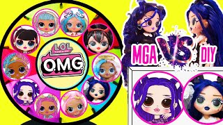  OMG Dolls VS DIY OMG Dolls Spinning Wheel Game Punch Box Surprises Choose Your 