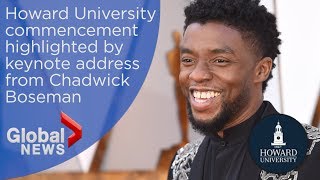 Chadwick Boseman urges students to fight discrimination in Howard University commencement speech Chadwick Boseman urges students to fight discrimination in Howard University commencement speech