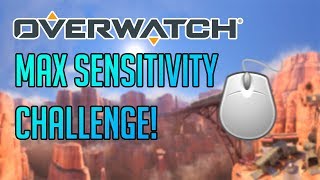 MAX SENSITIVITY CHALLENGE! | Dansk | Overwatch