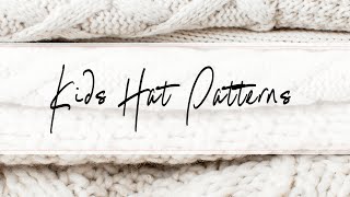 Kids hat knitting patterns