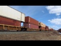 ULTRA RARE!!! MUST SEE!! CN 111 W/ BC Rail and IC DPU's @ Gainford AB 07APR12 SD70M-2 8861 Leading