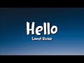 Lionel Richie - Hello (lyrics)