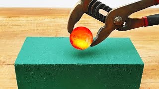 1,000 Degree Ball Vs Sponge!