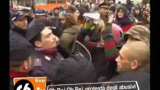 www.c6.tv - O Bej O bej, tensioni in Cadorna: Vogliamo lavorare!