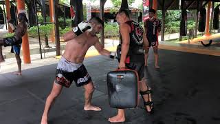 Tophik Abdullaev preparing for Muay Thai Super Champ fight