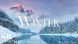 Winter • 4K Nature Relaxation Film • Peaceful Relaxing Music •  UltraHD