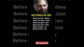 Ratan Tatas 6 Den Rules For Life...