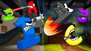 New Rainbow Friends But Alphabet Lore Vs. Number Lore All Phases Fnf Mod Roblox Rainbow Friends