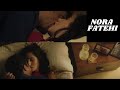 Hot indian actress and IDB judge NORA FATEHI hot romance and kiss in bed