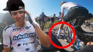 Backwards Hat Dylan Johnson ALMOST Caused a Crash - Gravel Locos TOP15 & Marginals Gains