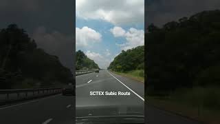 Beautiful Scenic Mountain Along The Expressway Sctex Subic Route