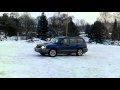 Audi A4 1.8 T quattro vs Subaru Forester 2.0 T - snow drift