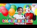 Balonku Ada Lima Versi Dangdut - Lagu Anak Indonesia Populer Bersama Kucing Lucu dan Badut Lucu