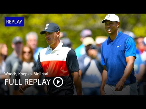 Full Replay  Tiger Woods, Brooks Koepka, Francesco Molinari in 1st Round at 2019 PGA Championship