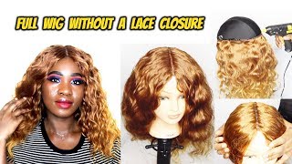 HOW TO MAKE A WIG WITHOUT A FRONTAL (VERY DETAILED) ft Mama by Alice| Hot Glue Method